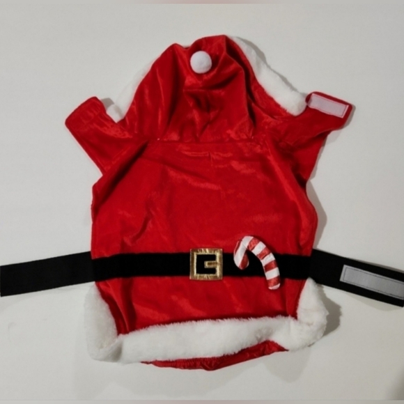 Holiday Time Dog Pet Holiday Christmas Hooded Santa Suit (M) - Picture 6 of 10
